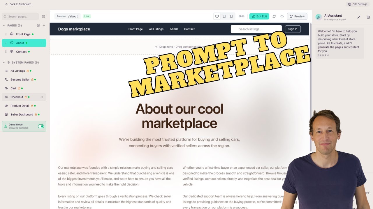 Prompt your AI marketplace using this tool (Prometora 🚀)