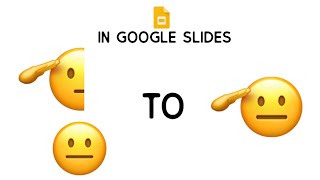How to make a full 🫡 emoji in google slides