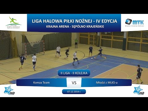 II Liga - II Kolejka: Komza Team - Młodzi z MLKS-u 1:6, 07.12.2014 r.