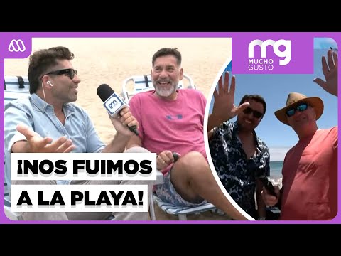 Full of Argentinians! Karim shows us what the beach is like.