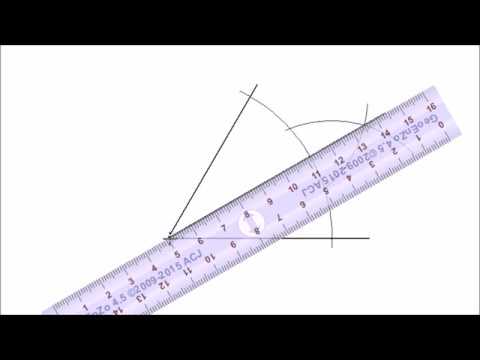 How to divide an angle into two equal parts