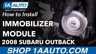How to Replace Immobilizer Antenna Module 04-09 Subaru Outback