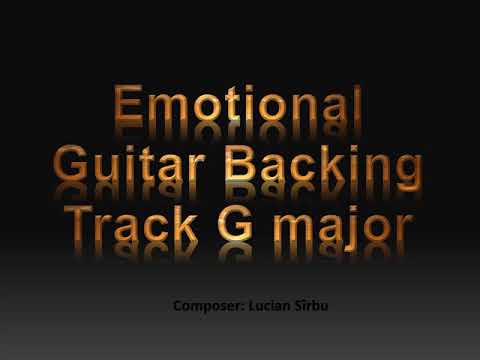 Emotional Guitar Backing Track G Major Rock Ballad