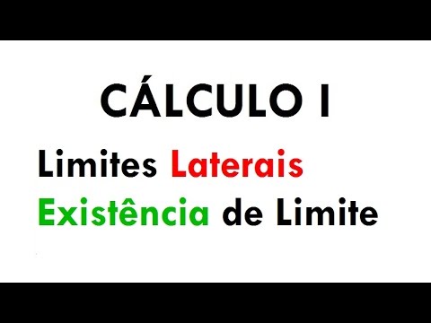 Cálculo 1 - Limites Laterais e Condição de Existência de Limites (aula 06)