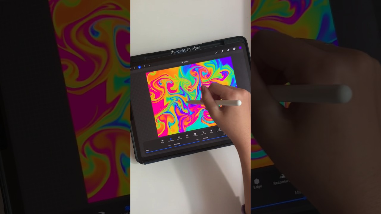 Psychedelic Lettering!!! #rainbow #lettering #procreate #ipad #digitalart #3d #easy #tutorial #cute