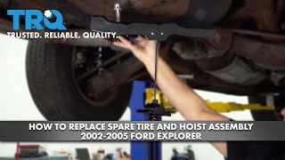How to Replace Spare Tire Carrier and Hoist Assembly 2002-2005 Ford Explorer