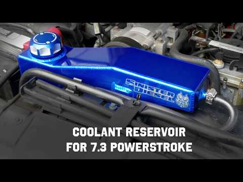 Sinister Diesel Coolant Reservoir for a 7.3L Powerstroke (Degas Bottle)