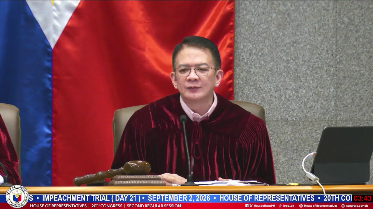 IMPEACHMENT TRIAL OF VP SARA DUTERTE (DAY 21)