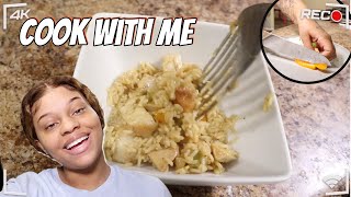 COOK WITH ME | CHICKEN + RICE | KeShayla