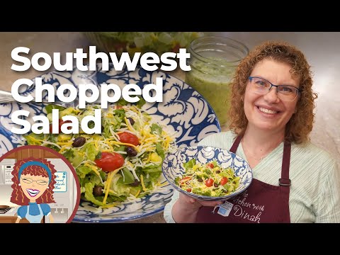 Southwest Chopped Salad with Cilantro-Lime Vinaigrette | Summer Salad