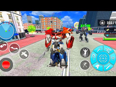 Flying Bat Transform Robot Moto Bike: Robot Transform Game 2020 - Android Gameplay