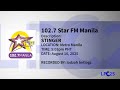 [FM] 102.7 Star FM Manila - Stinger [16-AUG-25]