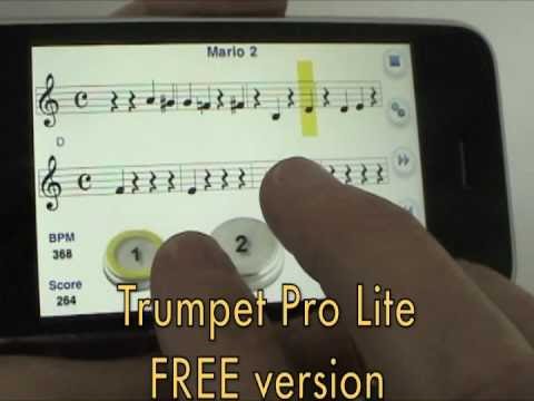 Mario Plumber using Trumpet Pro for the Iphone