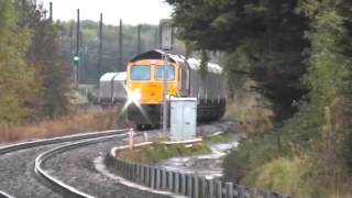 preview picture of video 'Freight - Broughbridge Road Level Crossing, Northallerton'