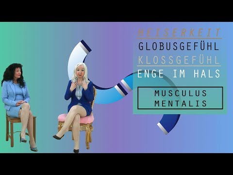 GLOBUSSYNDROM, KLOSSGEFÜHL, ENGE IM HALS, DAUERHEISERKEIT Teil 27–  MUSCULUS MENTALIS