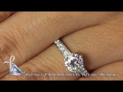 ER-1062 - 1.71 Carat F-SI1 Certified Natural Round Diamond Engagement Ring 18k White Gold