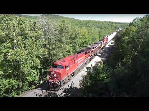 HD CP 8066 Leads 251 on the Moosehead Subdivision on 9/11/2020: Chase from Onawa to Long Pond (ME)