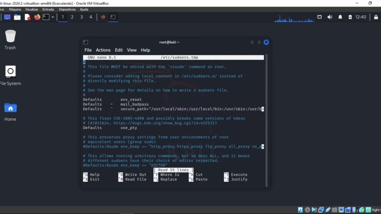 Como não precisar colocar senha ou  o "sudo" no kali e se manter usuário root  (permanentemente)