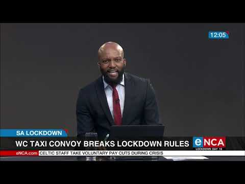 Western Cape taxi convoy breaks lockdown rules