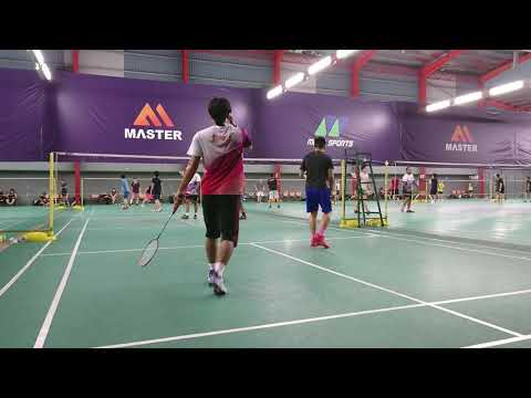 Badminton Suria Bc Men's Double Sparring - Aidil / Helmi Vs Sufy / Farid Naslim
