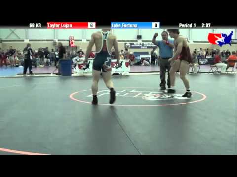 Taylor Lujan vs. Luke Fortuna at 2013 FILA Cadet Nationals - FS