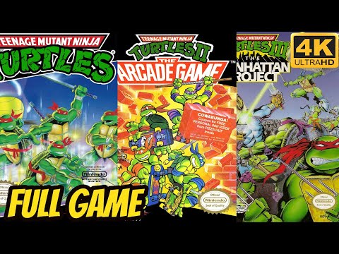 Teenage Mutant Ninja Turtles TRILOGY COLLECTION [NES] Longplay Walkthrough Full Movie Game [4K60ᶠᵖˢ]