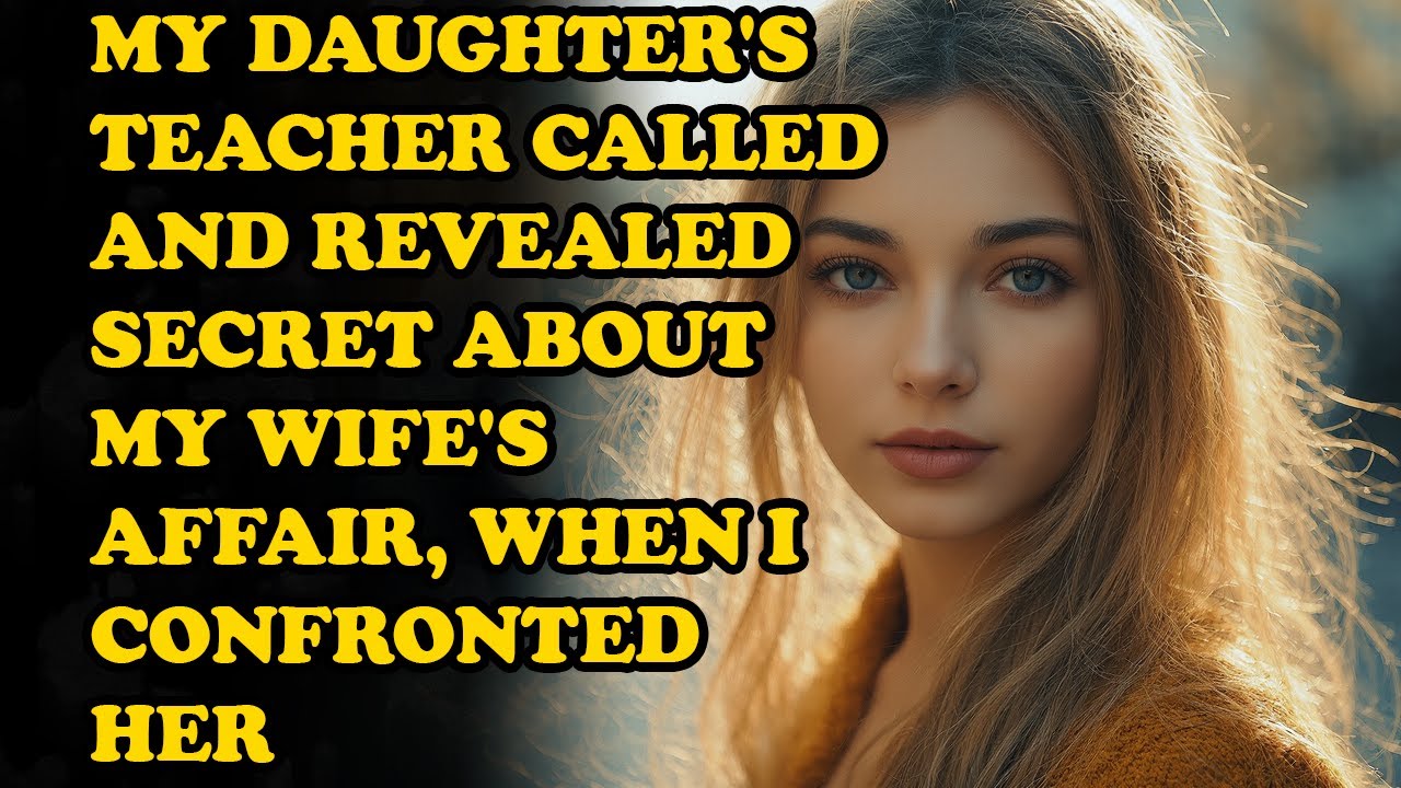 MY DAUGHTER'S TEACHER CALLED AND REVEALED SECRET ABOUT MY WIFE'S AFFAIR, WHEN I CONFRONTED HER