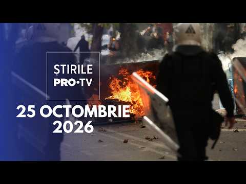 Știrile PRO TV - 25 Octombrie 2026 | Proteste violente în orașele Europei