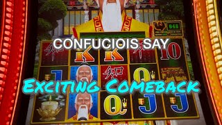 Confucius Slot Live Session: Wins & Transcript