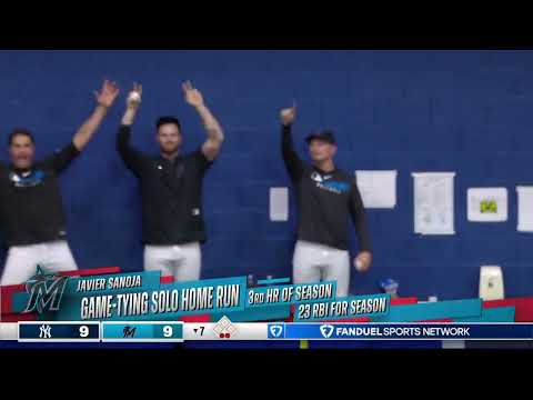 Javier Sanoja's 3rd home run of 2025 and 2nd of the game is a game-tying shot