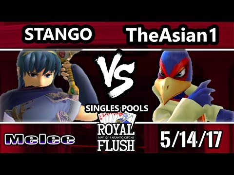 Royal Flush SSBM - SS | Stango (Marth) Vs. TheAsianOne (Falco) Smash Melee Tournament