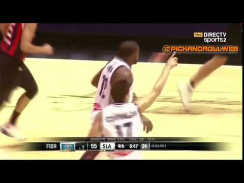 Bahia Basket   San Lorenzo   Volcadon Anthony Johnson   #LDA2017