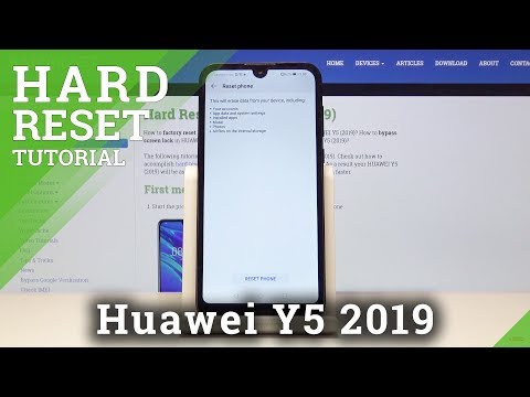 Factory Reset HUAWEI Y5 2019 - Erase All Content & Settings
