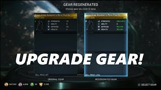 Injustice 2 How To Upgrade Gear! (Regenerate & Transform Gear)