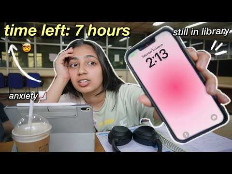 24 HOURS before my EXAMS! *i'm not ready for this* 📚😭