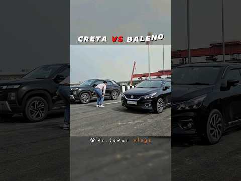 Creta 2024 Facelift vs Baleno Drag race | is weight matters in drag race