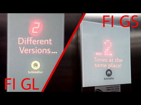 Older and Newer Schindler 3300 MRL Elevators - Strip Mall - GO, BR