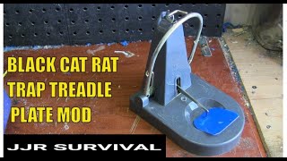 Black Cat Rat Trap Treadle Plate