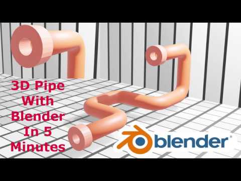 The Fastest Way to Model Pipe In 5 minutes Blender