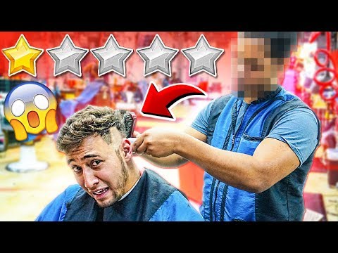 Cortei o CABELO no PIOR BARBEIRO da minha Cidade *1 estrela*