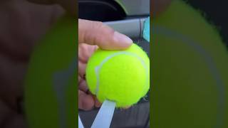 How to open the a car with the help of a tennis ball