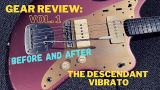 Video thumbnail for Gear Review Vol 1: Descendant vs Mastery Vibrato on a Danocaster Offset by Justin Ostrander