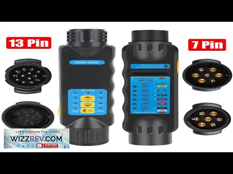 7 13 Pin Plug Socket 12V Trailer Tester Wiring Circuit Light