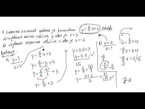 7. razred - Linearna ovisnost