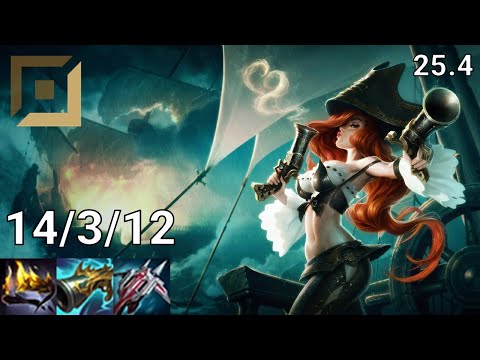Miss Fortune ADC vs Ashe - EUW diamond | Patch 25.4