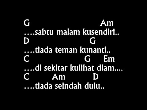 Chord & Lirik Cover Kisah Sedih Di hari Minggu - koes Plus