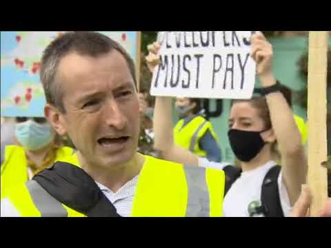 Building Safety Crisis - Local Developer Protests - BBC London News - 5/6/21