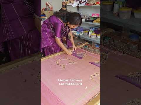 netted hand work blouse