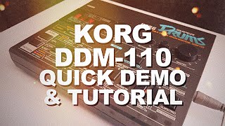 Video thumbnail for KORG DDM-110 SUPER DRUMS DEMO & TUTORIAL by Electrohed