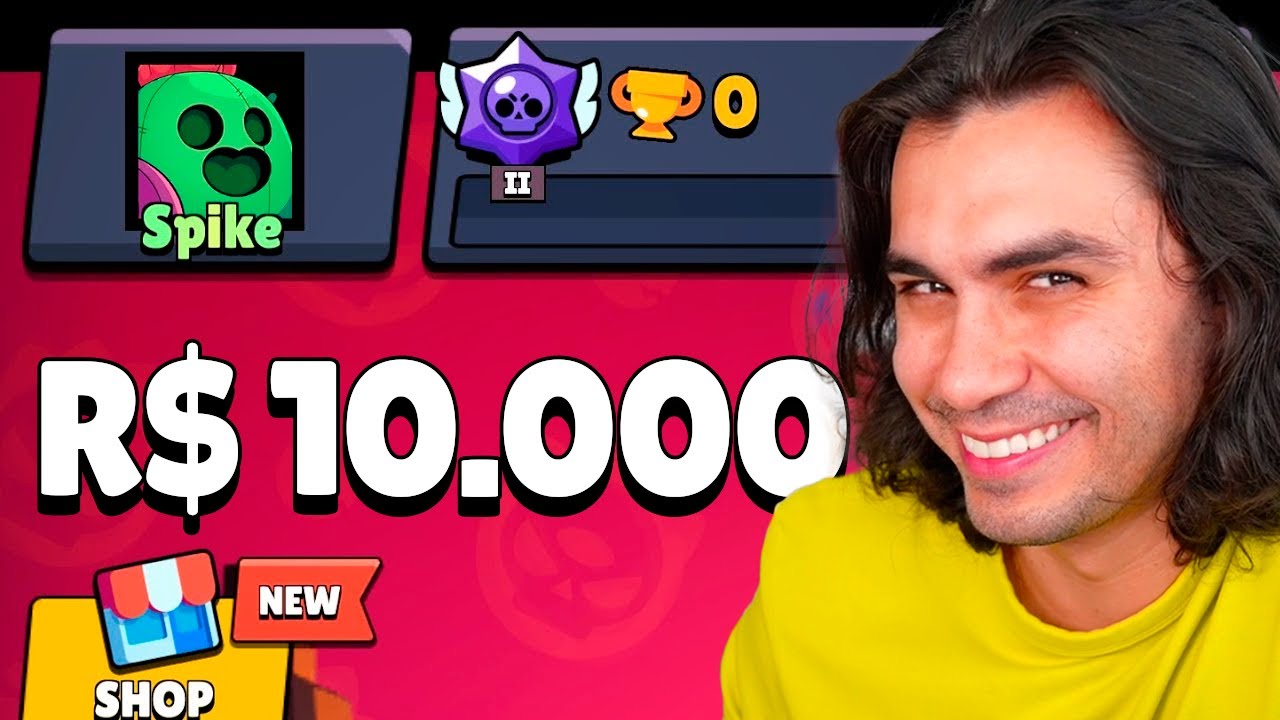 CONTA DE R$1,00 vs R$10.000 no Brawl Stars